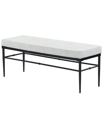 Safavieh Couture Theabella Linen & Metal Bench