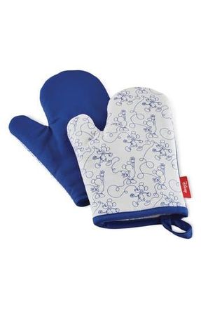 Disney Mickey Bon Voyage Set of 2 Oven Mitts in Blue/Red at Nordstrom Rack