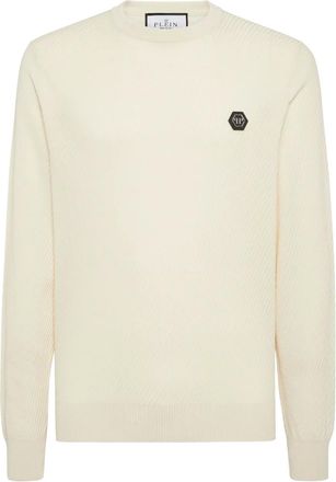 Philipp Plein Maglione con logo - Toni neutri