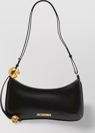 Jacquemus le bisou large leather shoulder bag
