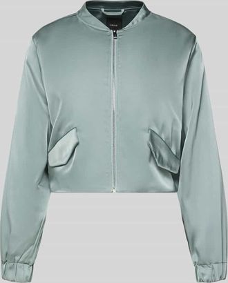 Zero Blouson mit Pattentaschen und Rei&szlig;verschluss in Hellblau, Gr&ouml;&szlig;e 34