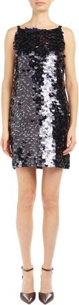 P.A.R.O.S.H. Full Sequins Dress - Dames - Feestkleedjes - Bruin - M - Pailletten - Kleedjes