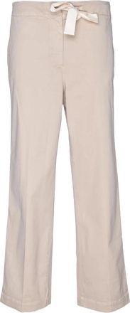 Seventy 19.70 pantalone - Dames - Wijde Broeken - Beige - L - Katoen - Broeken