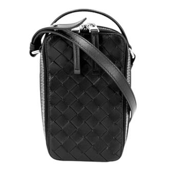 Bottega Veneta unisex, Pre-owned, Zwart, Maat: ONE Size Leer