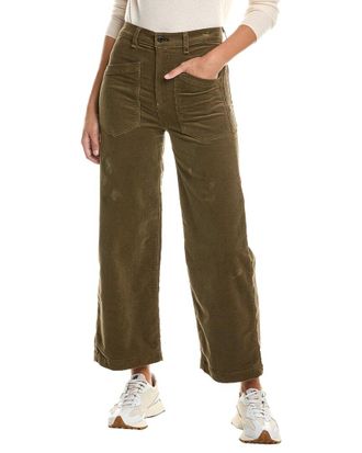 ASKK NY Virginia Corduroy Safari Green Wide Leg Jean
