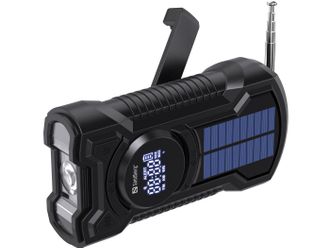 Sandberg Radio Solar Todo En Uno Sandberg Para Camping, Dinamo De 5000 Mah, 421-03