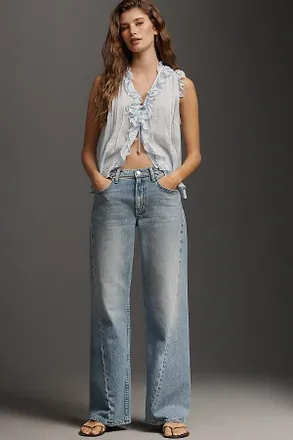 Mother Bookie Twist High-Rise Flare Jeans