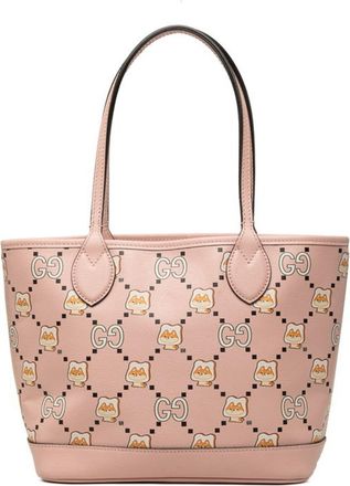 Gucci Pink Leather Tote Bag (Pre-Owned)