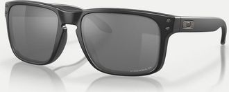 Oakley Oakley Holbrook - Occhiali da sole squadrati nero opaco con lenti polarizzate grigie a specchio