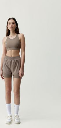 Born Living Yoga Top Bikila Taupe