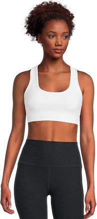 Beyond Yoga Spacedye Simplicity Long Line Medium Support Bra Womens Bra Cloud White : MD, Elastane/Polyester