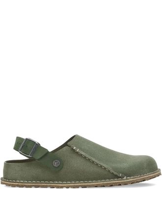 Birkenstock Lutry Premium leather thyme slingback mules - men - Leather/Rubber/Suede - 43 Regular - Green