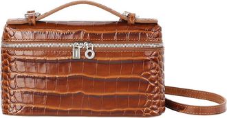 Tiffany & Fred Croc-Embossed Mini Leather Tote