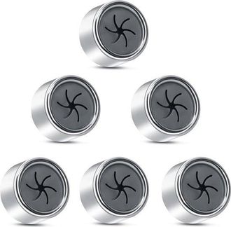 No Brand Soportes Autoadhesivos Para Pa&ntilde;os De Cocina - Paquete De 6 - Toallero Redondo - Toallero Con Ventosa - Para Cocina, Ba&ntilde;o Y Hogar