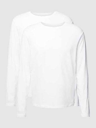 Tommy Hilfiger Longsleeve mit Rundhalsausschnitt im 2er-Pack in Weiss, Größe XXL