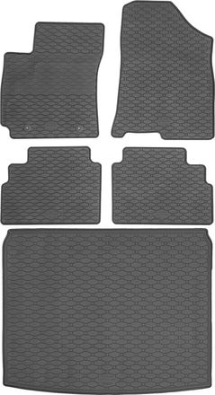 OEM Juego De Alfombrillas De Goma Para Coche Y Alfombrilla Para Maletero Para Hyundai Kona Ii Crossover A Partir De Abril De 2023