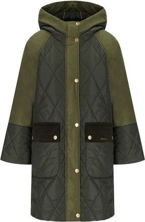 Barbour GIACCA CON CAPPUCCIO ELSPETH QUILTED VERDE BARBOUR