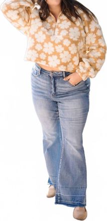 Judy Blue High Waist Tummy Control Release Hem Flare Stretchy Jeans - Plus In Denim