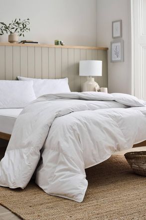 Christy Luxury European Feather & Down Filled Duvet 13.5 Tog in White | Size: Double