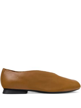 Camper Casi Myra smooth leather ballerinas - women - Smooth Leather/Calf Leather/Thermoplastic Polyurethane (TPU) - 39 - Brown