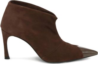 Rotate Stivali a punta in pelle scamosciata - Marrone