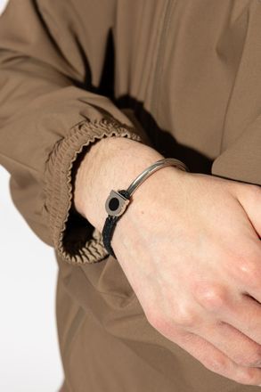 Ferragamo Bracelet With Logo, Mens, Black