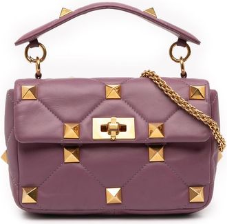 Valentino Pre-owned Valentino Medium Nappa Roman Stud Satchel Ladies V9OKFYDUQCD5AFKK