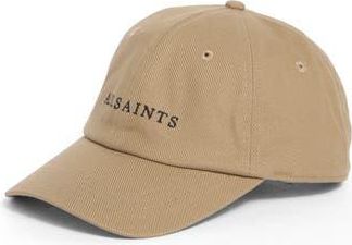 AllSaints Cavalry Twill Baseball Cap in Dark Camel 264 at Nordstrom Rack