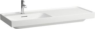 Laufen Laufen Lavabo Meda, Empotrable, Repisa Derecha, 1200x460mm, Sin