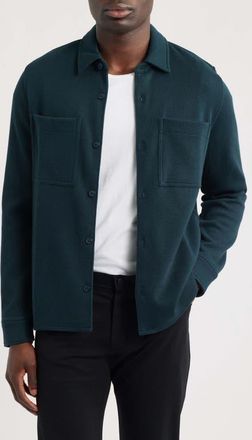 Vince French Rib Shirt Jacket in Country Racer at Nordstrom, Size Xx-Large