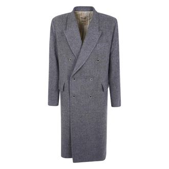Uma Wang Single-Breasted Coats - Coats - Hombre - Gris - S