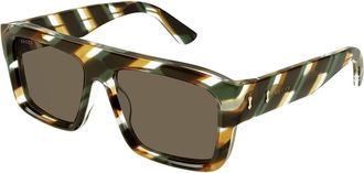Gucci GG1461S 003 Mens Sunglasses Tortoiseshell Size 55 - Free RX Lenses - Free RX Lenses