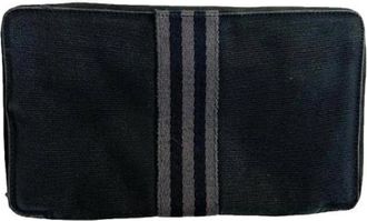 Herm&egrave;s Pre-owned Katoenen Clutch - Dames - Vintage Accessoires - Zwart - ONE Size - Katoen - Vintage