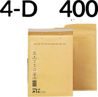 OEM Sobres De Pl&aacute;stico De Burbujas, Protecci&oacute;n Duradera, Material Ecol&oacute;gico, 400 Unidades - 4-d (200 X 275 Mm)