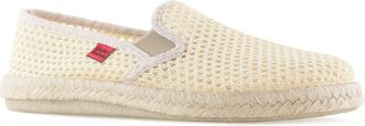 Andres Machado Unisex Slipper Men & Women - AM500 - Beach Shoes Espadrilles - Beige Mesh with Rubber and Jute Outsole, Size 14 UK Men/ 14.5 UK Women/EU 50