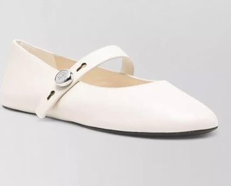 Tory Burch leather ballerina shoes