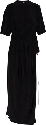 Sportmax Dames, Jurken, Zwart, Maat: L Viscose