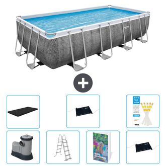 Bestway Piscina Bestway Power Steel Rectangular - 549x274x122 Cm - 8-piezas S562