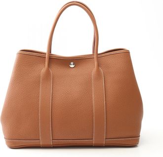 Hermès Brown Gold Negonda Leather Leather Tote Bag (Pre-Owned)