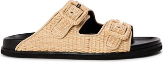 HUGO BOSS Womens Freyah Slider Slippers in Light Beige - Size UK 6