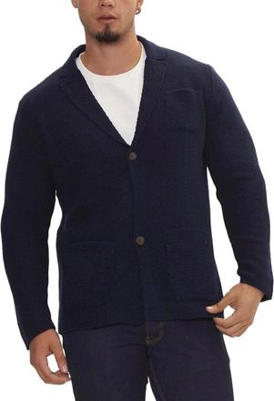 Ron Tomson Lightweight Waffle Knit Wool-Blend Cardigan