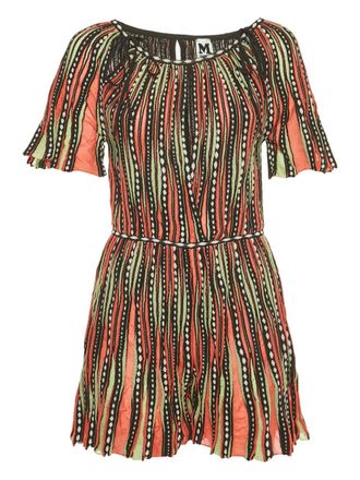 Missoni knitted mini dress - Orange