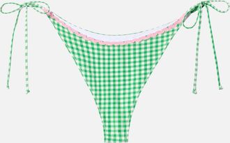 MC2 Saint Barth Swim Briefs Marielle With Gingham Print