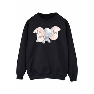 Disney Dames/Dames Dumbo Happy Day Sweatshirt (Zwart)