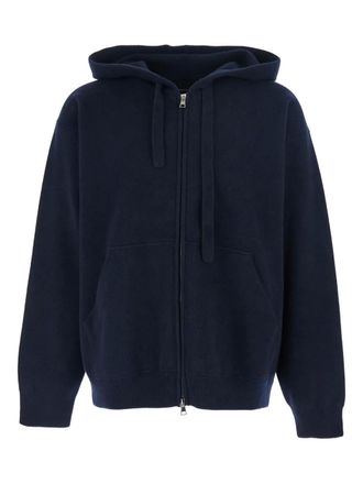 Roberto Collina drawstring hoodie - Blue