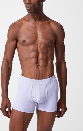 Le 31 Mens 5 stretch ribbed boxer brief Organic Cotton and recycled polyester