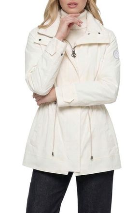 Gorski Lightweight Jacket With Concealed Hood in Ivory at Nordstrom, Size X-Large