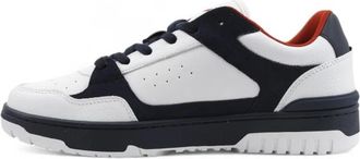 Tommy Hilfiger Basket Sneaker - Heren - Sneakers - Wit - 41 EU - Leer - Schoenen