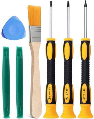 OEM Juego De Destornilladores De 7 Piezas, Destornillador Magn&eacute;tico, Adecuado Para Reparar Equipos Electr&oacute;nicos Y Desmontar Controladores, Amarillo