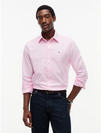 Tommy Hilfiger Mens Regular Fit Oxford Shirt - Classic Pink - XXXL